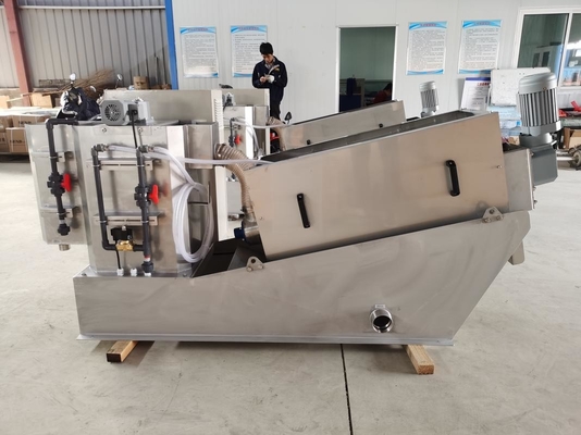 Mua Máy ép vít tự động Vỏ bùn nhỏ Máy khử nước bùn Multi Disc Screw Press online manufacture