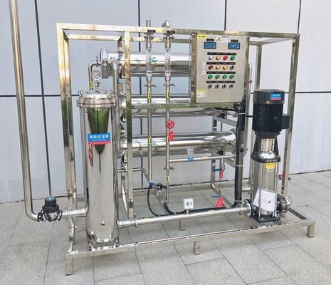 Mua Hệ thống lọc thẩm thấu ngược tự động điều khiển điện với vật liệu tổng hợp thép không gỉ / sợi thủy tinh để lọc nước tự động sản xuất trực tuyến