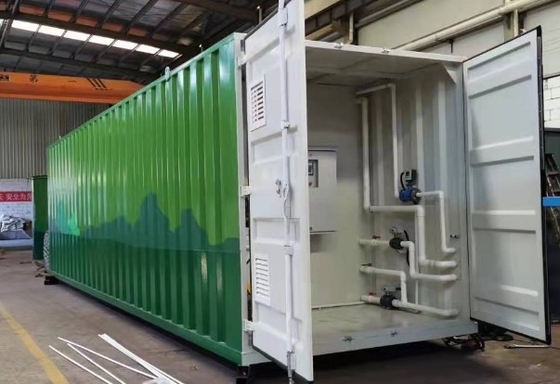 Hệ thống xử lý nước di động trong thùng máy xử lý nước thải công nghiệp tự động